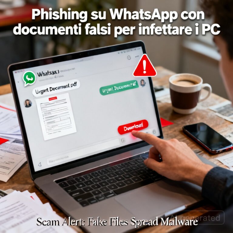 Phishing su WhatsApp con documenti falsi per infettare i PC 4 Phishing su WhatsApp con documenti falsi per infettare i PC