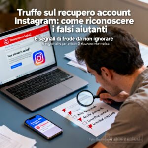 Truffe sul recupero account Instagram: come riconoscere i falsi aiutanti