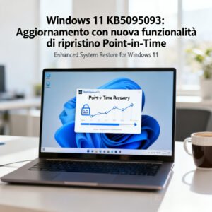 Home 7 Windows 11 KB5095093: Aggiornamento con nuova funzionalità di ripristino Point-in-Time