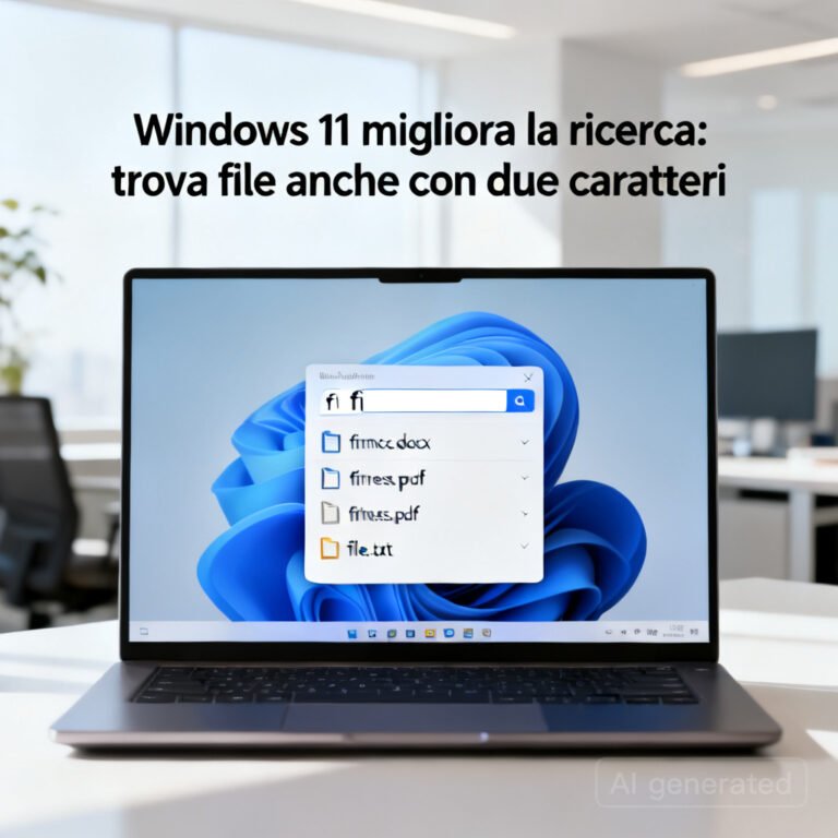 Windows 11 migliora la ricerca: trova file anche con due caratteri 4 Windows 11 migliora la ricerca: trova file anche con due caratteri