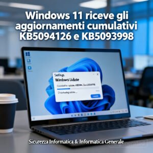 Windows 11 riceve gli aggiornamenti cumulativi KB5094126 e KB5093998