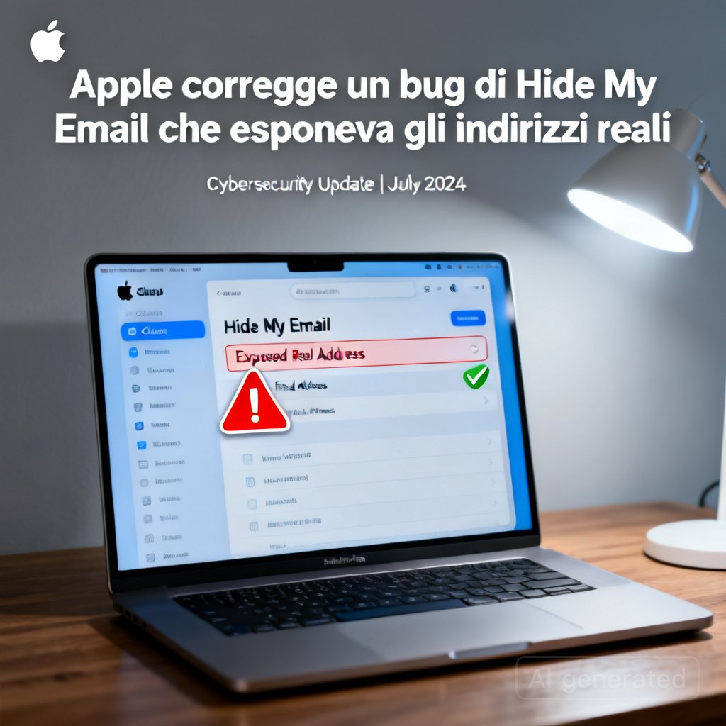 Apple corregge un bug di Hide My Email che esponeva gli indirizzi reali