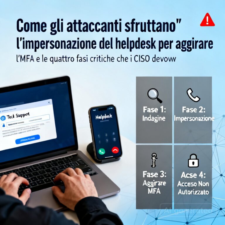 Come gli attaccanti sfruttano l'impersonazione del helpdesk per aggirare l'MFA e le quattro fasi critiche che i CISO devono monitorare
