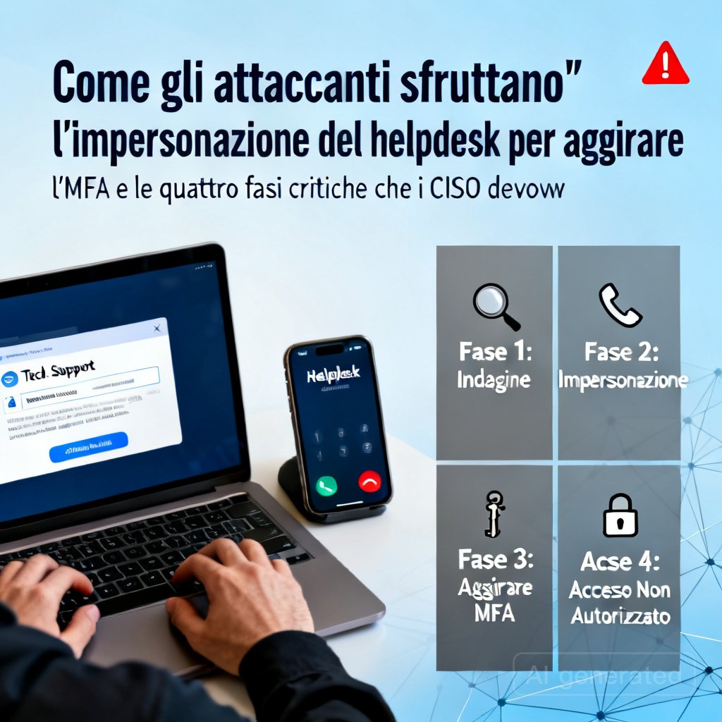 Come gli attaccanti sfruttano l'impersonazione del helpdesk per aggirare l'MFA e le quattro fasi critiche che i CISO devono monitorare 2 Come gli attaccanti sfruttano l'impersonazione del helpdesk per aggirare l'MFA e le quattro fasi critiche che i CISO devono monitorare