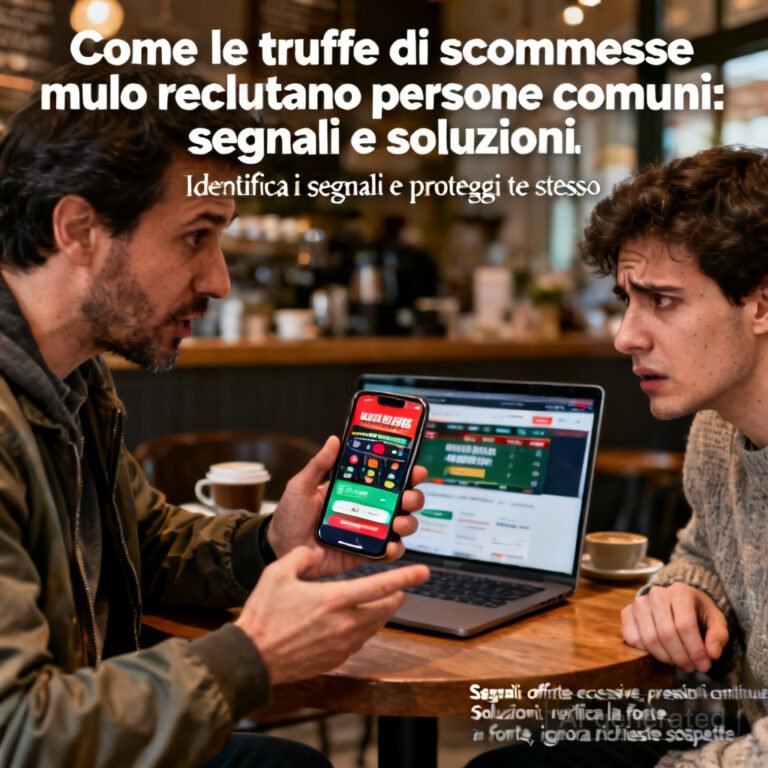 Come le truffe di scommesse mulo reclutano persone comuni: segnali e soluzioni 4 Come le truffe di scommesse mulo reclutano persone comuni: segnali e soluzioni