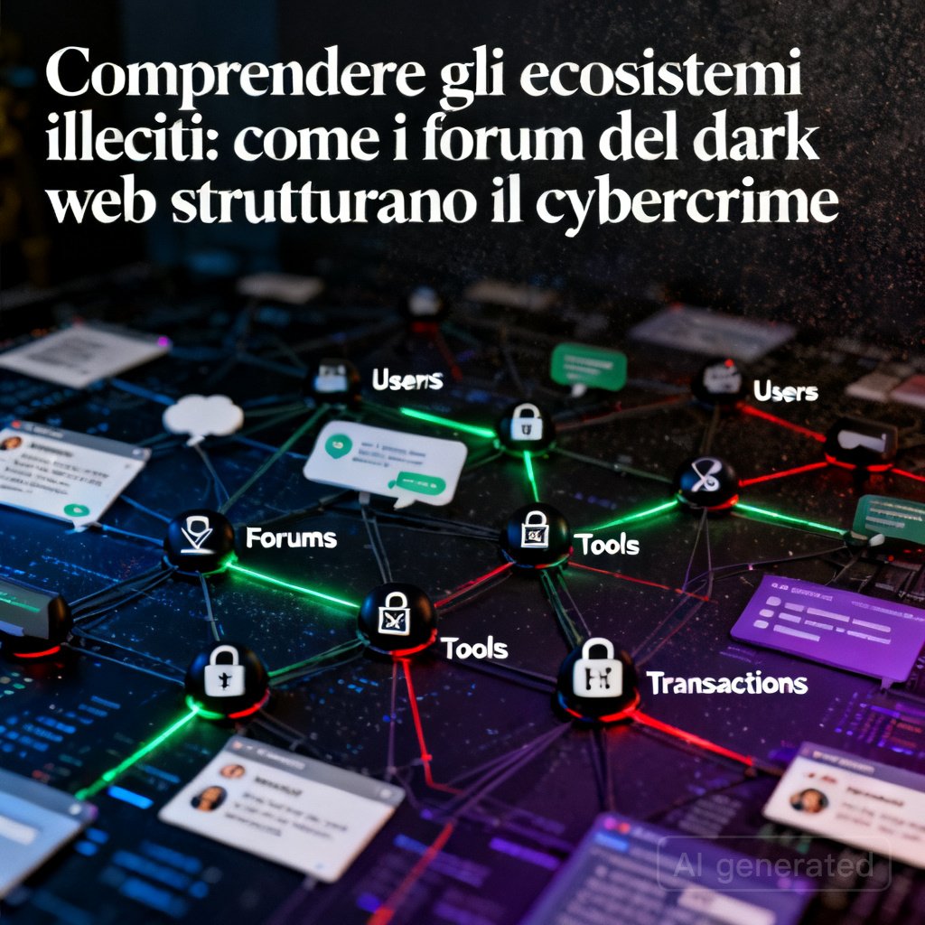 Comprendere gli ecosistemi illeciti: come i forum del dark web strutturano il cybercrime