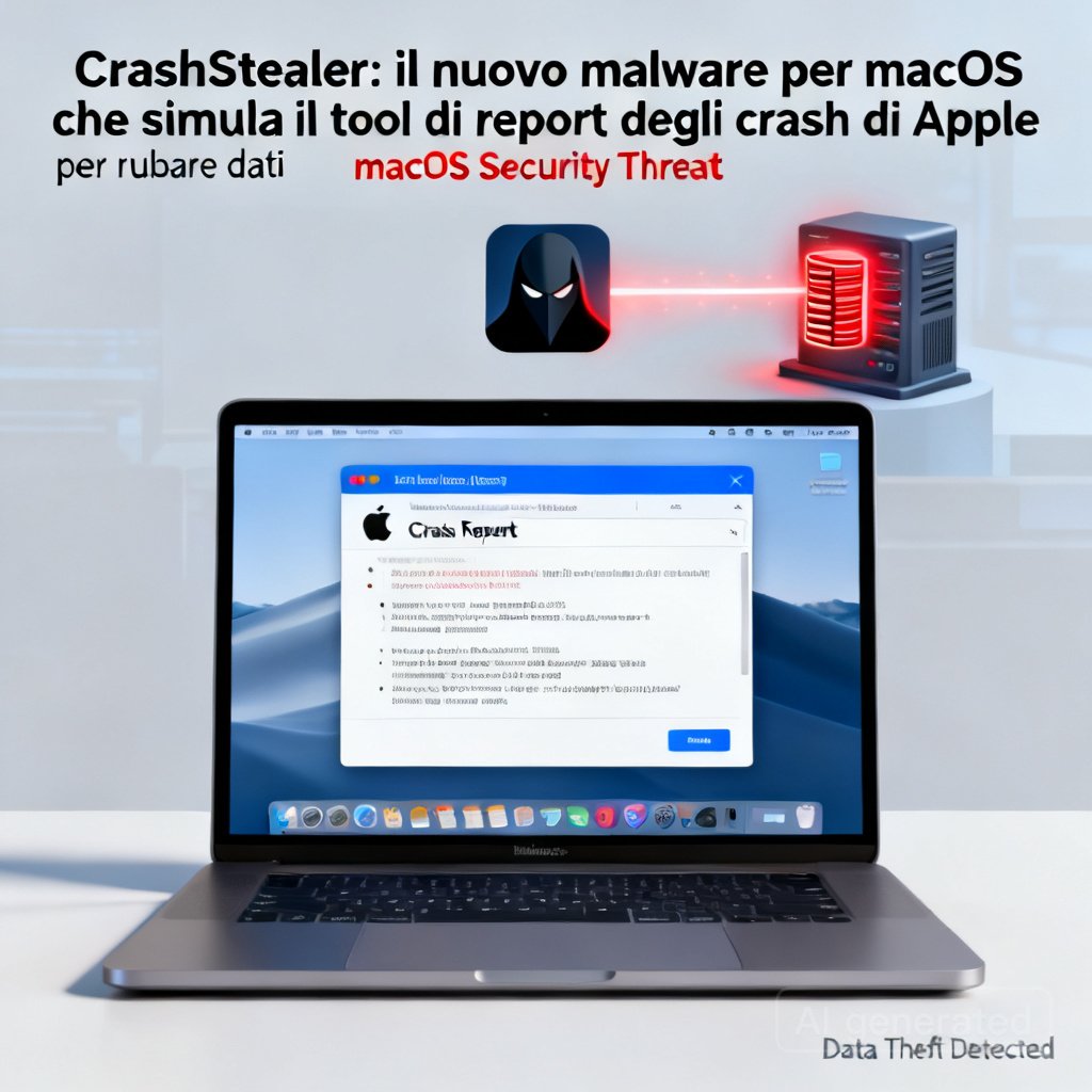 CrashStealer: il nuovo malware per macOS che simula il tool di report degli crash di Apple per rubare dati