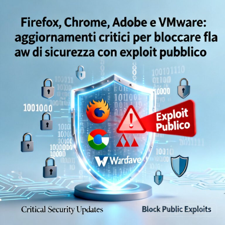 Firefox, Chrome, Adobe e VMware: aggiornamenti critici per bloccare flaw di sicurezza con exploit pubblico