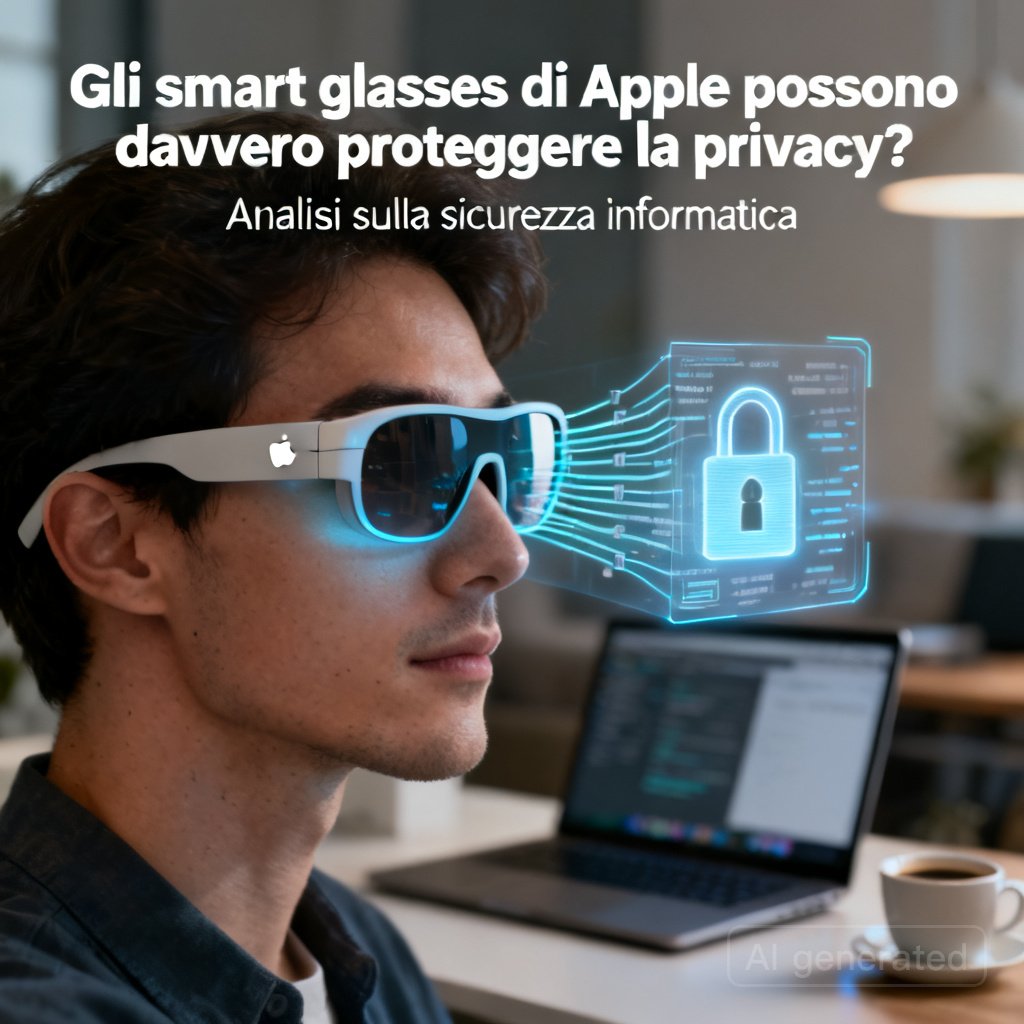 Gli smart glasses di Apple possono davvero proteggere la privacy?