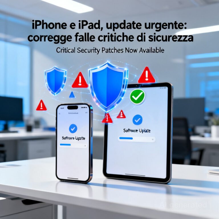 iPhone e iPad, update urgente: corregge falle critiche di sicurezza