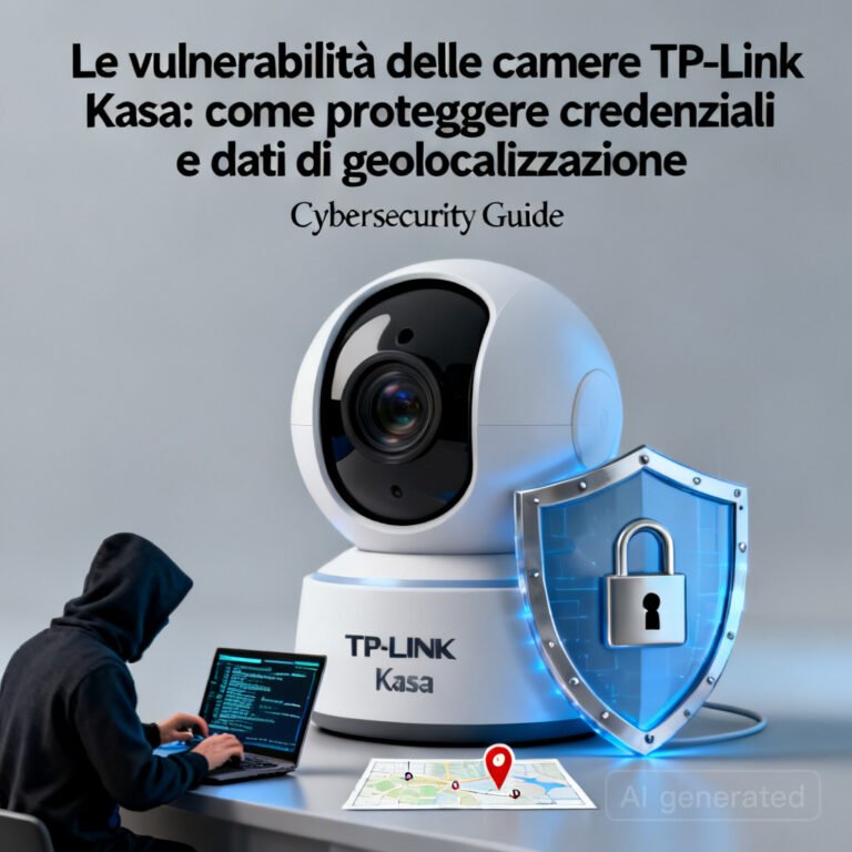 Le vulnerabilità delle camere TP-Link Kasa: come proteggere credenziali e dati di geolocalizzazione 5 Le vulnerabilità delle camere TP-Link Kasa: come proteggere credenziali e dati di geolocalizzazione