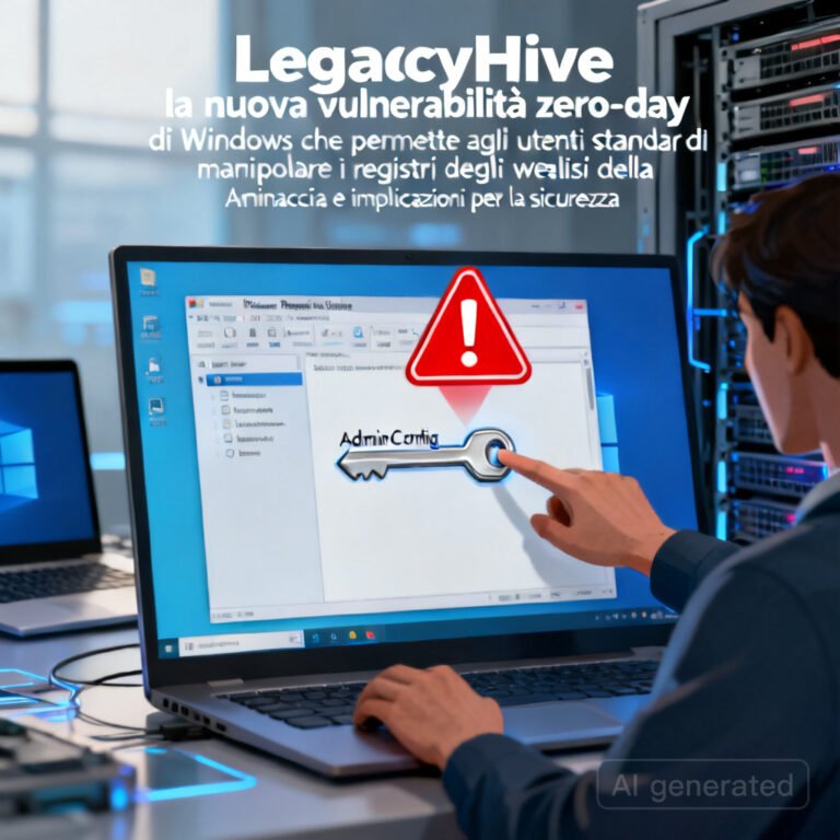 LegacyHive: la nuova vulnerabilità zero-day di Windows che permette agli utenti standard di manipolare i registri degli amministratori 3 LegacyHive: la nuova vulnerabilità zero-day di Windows che permette agli utenti standard di manipolare i registri degli amministratori