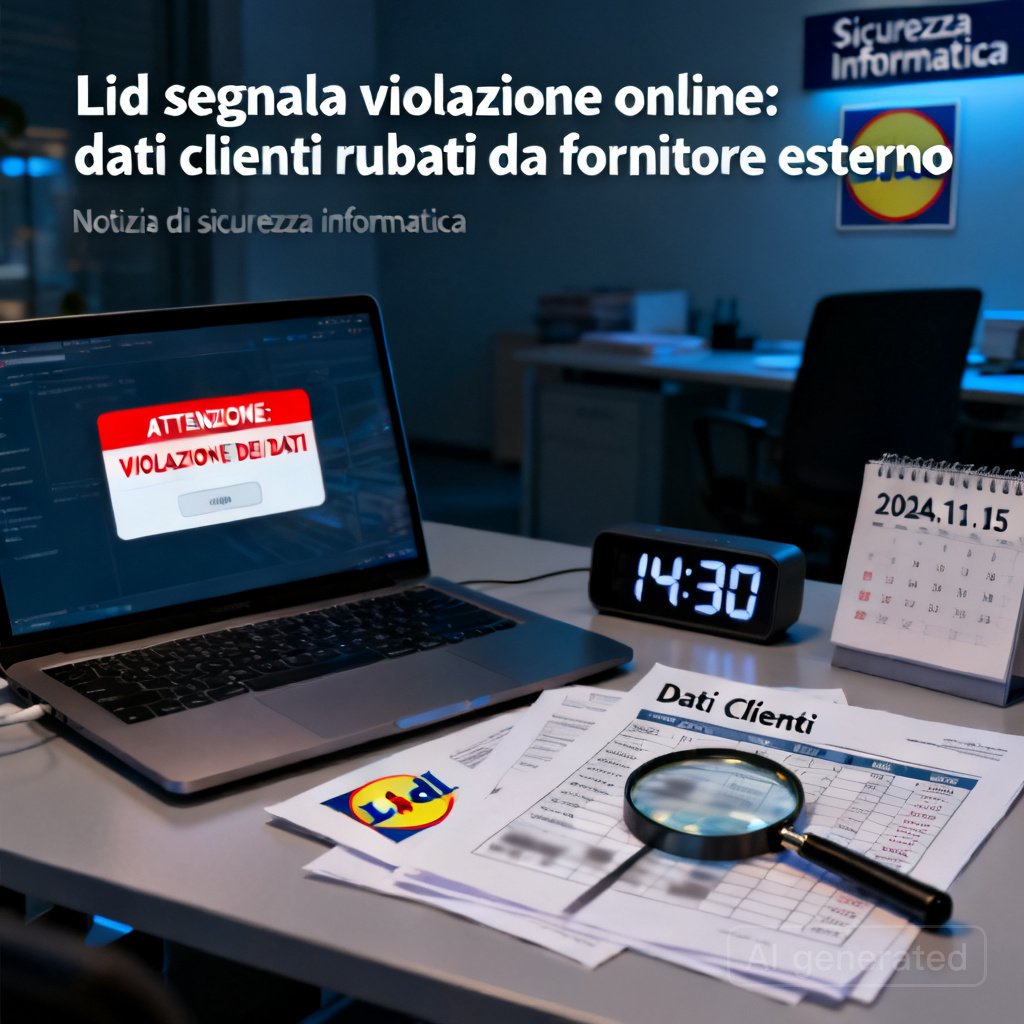 Lidl segnala violazione online: dati clienti rubati da fornitore esterno