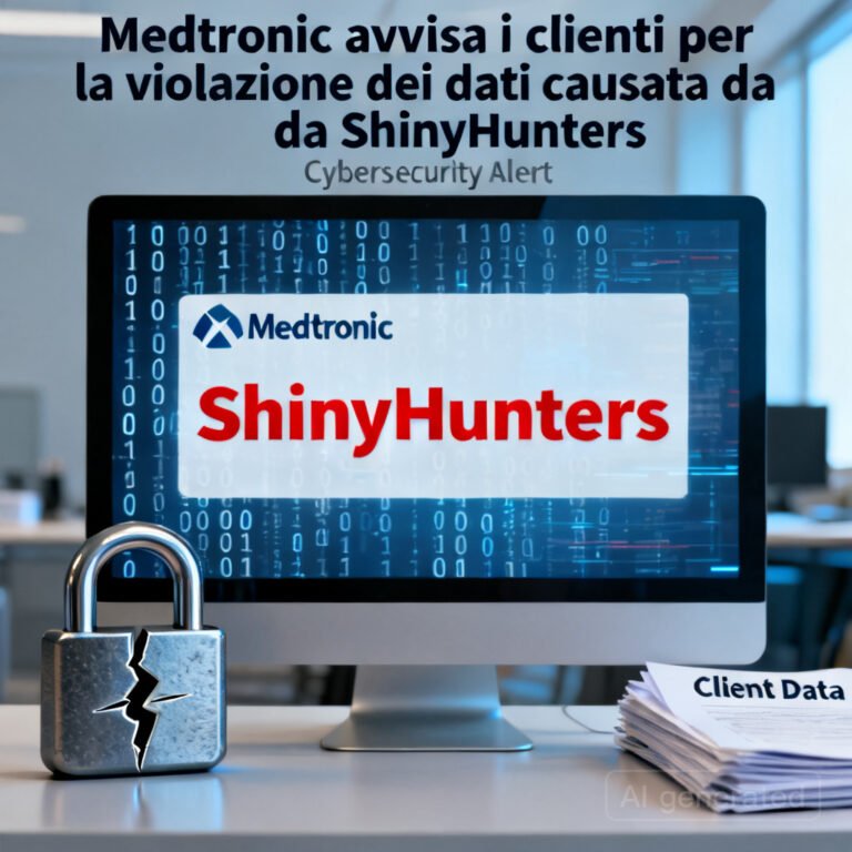 Medtronic avvisa i clienti per la violazione dei dati causata da ShinyHunters