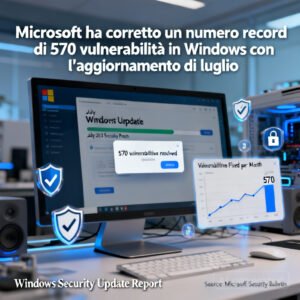 Home 4 Microsoft ha corretto un numero record di 570 vulnerabilità in Windows con l'aggiornamento di luglio