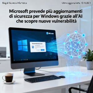 Home 7 Microsoft prevede più aggiornamenti di sicurezza per Windows grazie all'AI che scopre nuove vulnerabilità