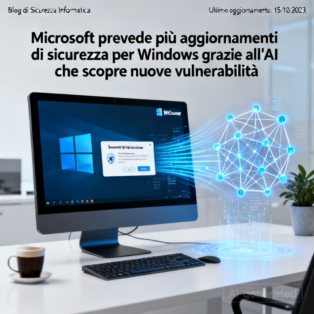 Microsoft prevede più aggiornamenti di sicurezza per Windows grazie all'AI che scopre nuove vulnerabilità