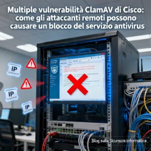 Multiple vulnerabilità ClamAV di Cisco: come gli attaccanti remoti possono causare un blocco del servizio antivirus