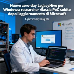 Home 9 Nuovo zero-day LegacyHive per Windows: researcher rilascia PoC subito dopo l'aggiornamento di Microsoft