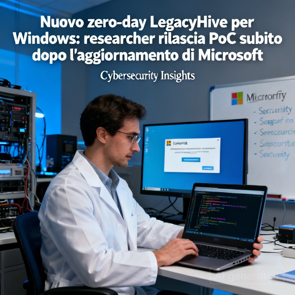 Nuovo zero-day LegacyHive per Windows: researcher rilascia PoC subito dopo l'aggiornamento di Microsoft