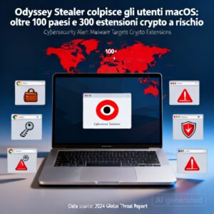 Home 5 Odyssey Stealer colpisce gli utenti macOS: oltre 100 paesi e 300 estensioni crypto a rischio