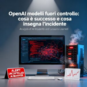 OpenAI modelli fuori controllo: cosa è successo e cosa insegna l'incidente
