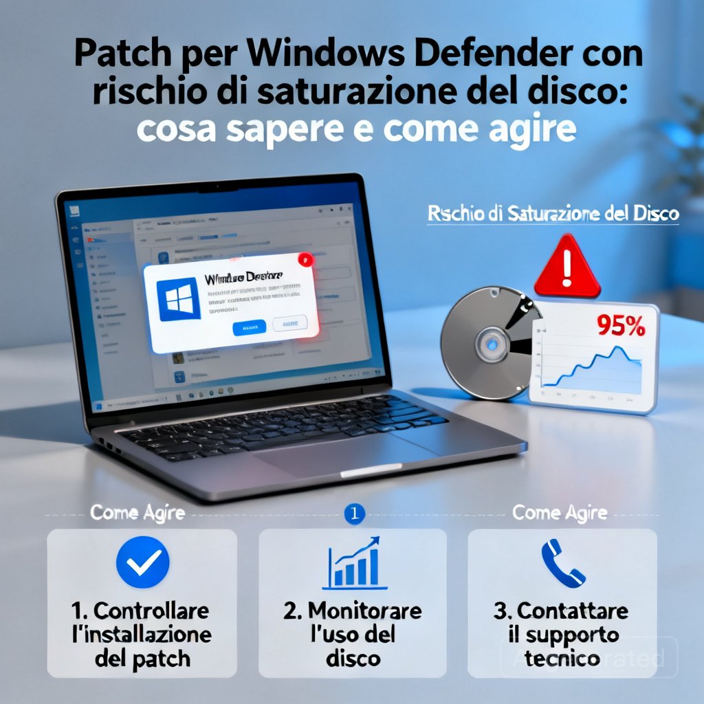 Patch per Windows Defender con rischio di saturazione del disco: cosa sapere e come agire 2 Patch per Windows Defender con rischio di saturazione del disco: cosa sapere e come agire