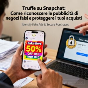 Truffe su Snapchat: Come riconoscere le pubblicità di negozi falsi e proteggere i tuoi acquisti