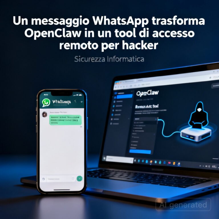 Un messaggio WhatsApp trasforma OpenClaw in un tool di accesso remoto per hacker