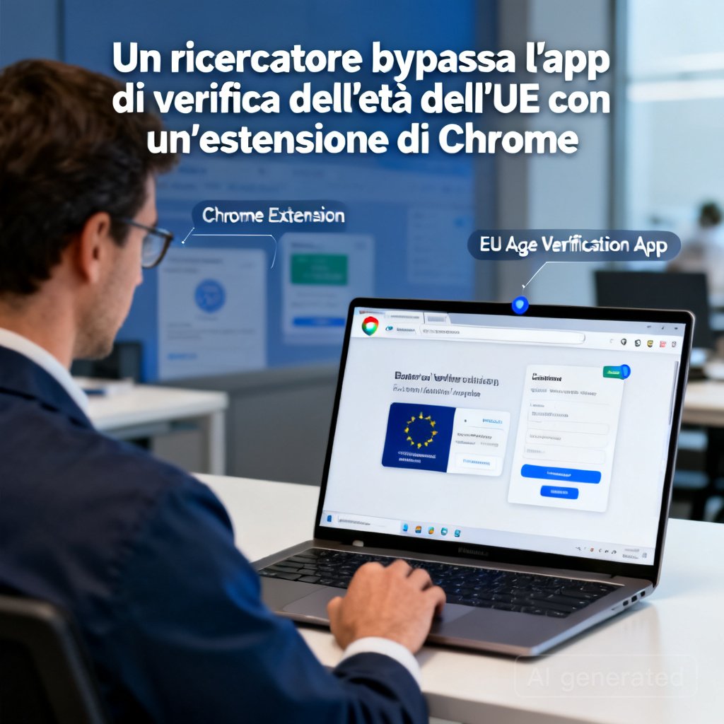 Un ricercatore bypassa l'app di verifica dell'età dell'UE con un'estensione di Chrome