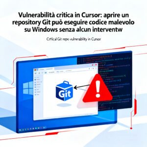 Vulnerabilità critica in Cursor: aprire un repository Git può eseguire codice malevolo su Windows senza alcun intervento