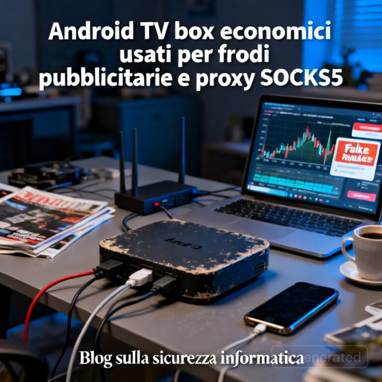 Android TV box economici usati per frodi pubblicitarie e proxy SOCKS5 4 Android TV box economici usati per frodi pubblicitarie e proxy SOCKS5