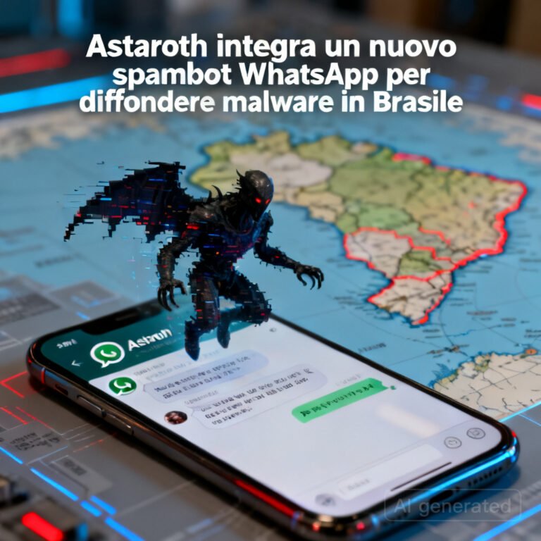 Astaroth integra un nuovo spambot WhatsApp per diffondere malware in Brasile