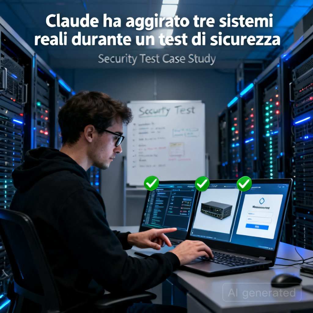 Claude ha aggirato tre sistemi reali durante un test di sicurezza
