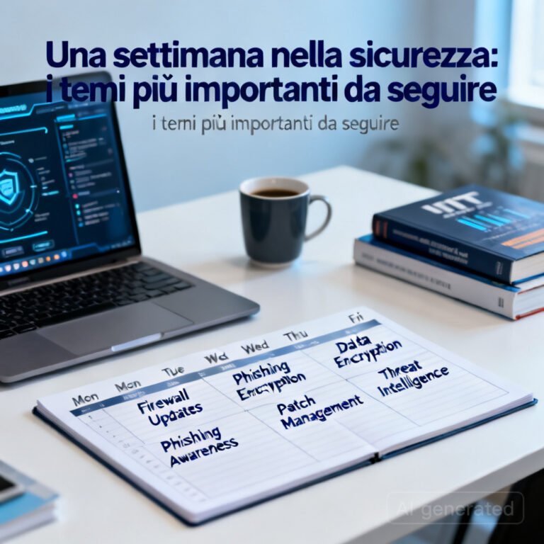Una settimana nella sicurezza: i temi più importanti da seguire