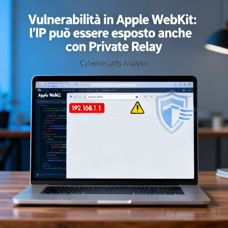 Vulnerabilità in Apple WebKit: l’IP può essere esposto anche con Private Relay 5 Vulnerabilità in Apple WebKit: l’IP può essere esposto anche con Private Relay