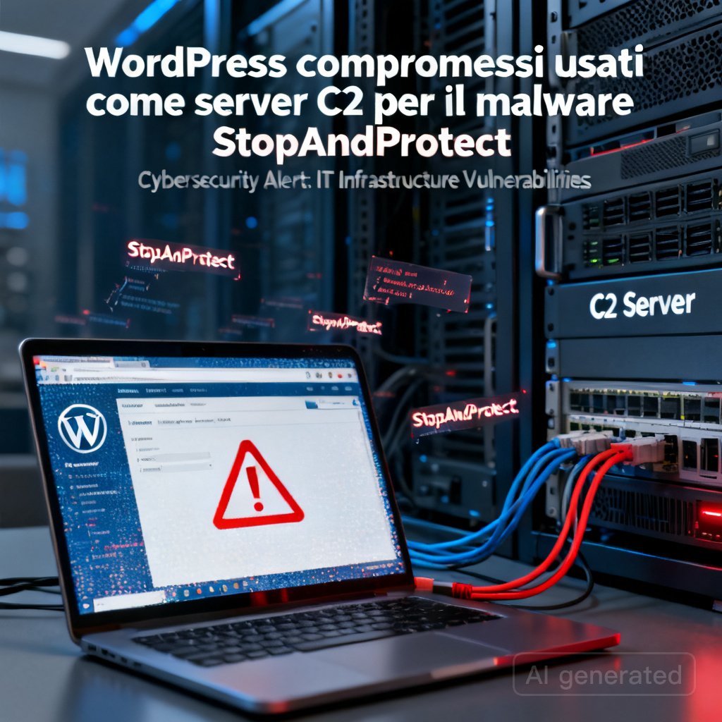 WordPress compromessi usati come server C2 per il malware StopAndProtect 2 WordPress compromessi usati come server C2 per il malware StopAndProtect